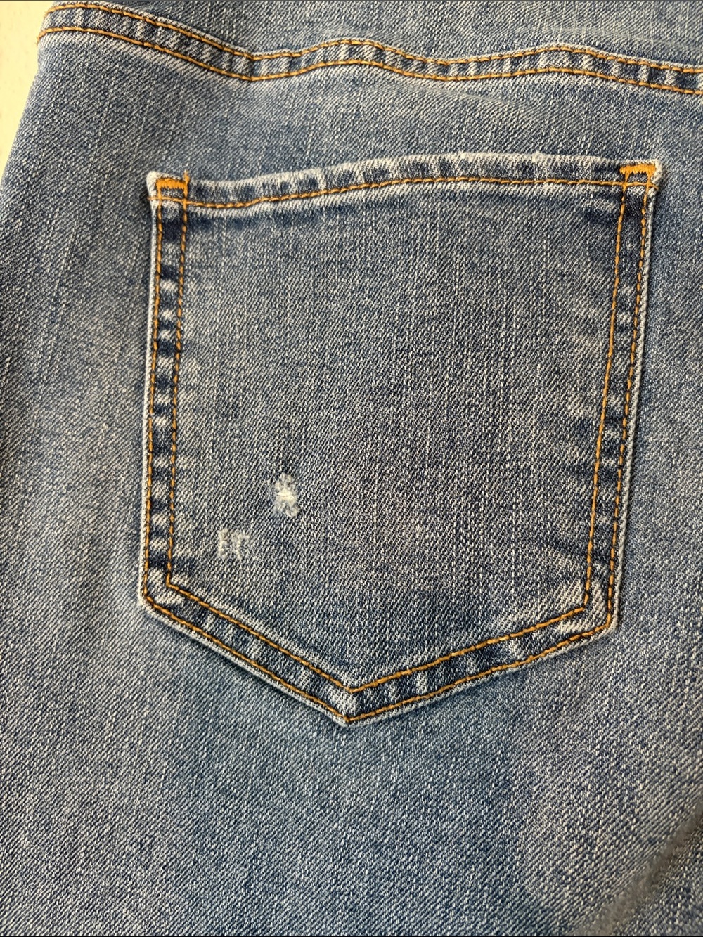 Time and Tru Medium Blue Rolled Cuff Straight Jeans - Picture 4 of 6
